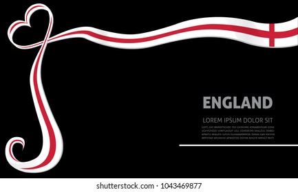 england flag and ribbon