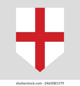 Bandera de Inglaterra en forma de escudo