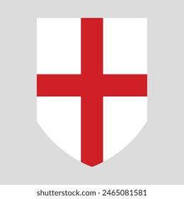 England Flag in Shield Shape Frame