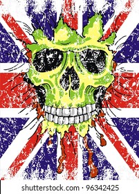 England flag skull