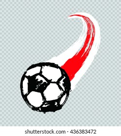 England flag with soccer ball