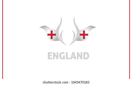 england flag and tulip