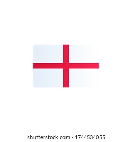 england flag vector. country flag isolated on white background