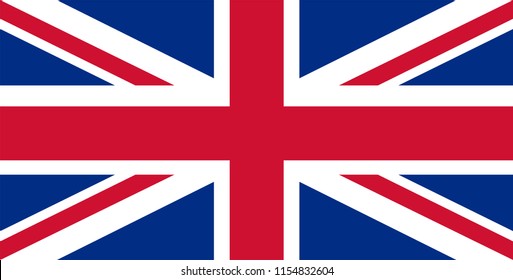 England flag vector icon, simple, flat design for web or mobile app