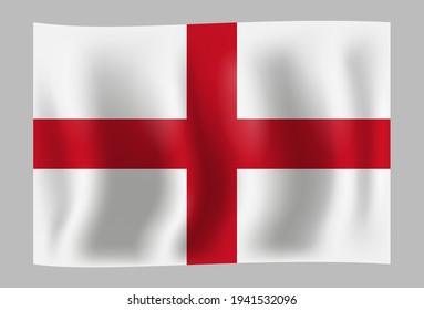 England Flag Vector Illustration. Banner. Flag Logo. Flag Vector. Flags Of The World. Flag Of Independence Day. Abstract Vector Illustration Eps.10

