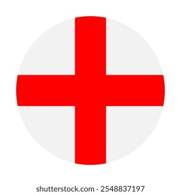 Ilustração do vetor da bandeira da Inglaterra. Bandeira simples Inglaterra ícone design emoji.
