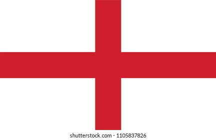England Flag, Vector image and icon