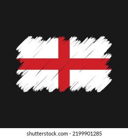 Vector de bandera de Inglaterra. Bandera nacional
