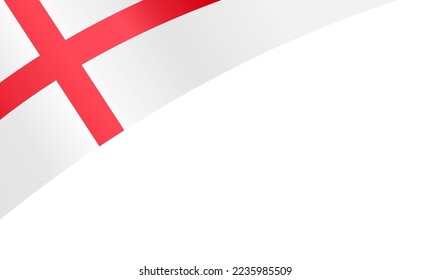 England  flag wave  isolated  on png or transparent background,Symbol England ,template for banner,card,advertising ,promote,and business matching country poster, vector illustration