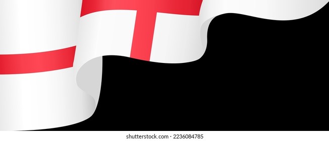 England  flag wave  isolated  on png or transparent background,Symbol England ,template for banner,card,advertising ,promote,and business matching country poster, vector illustration