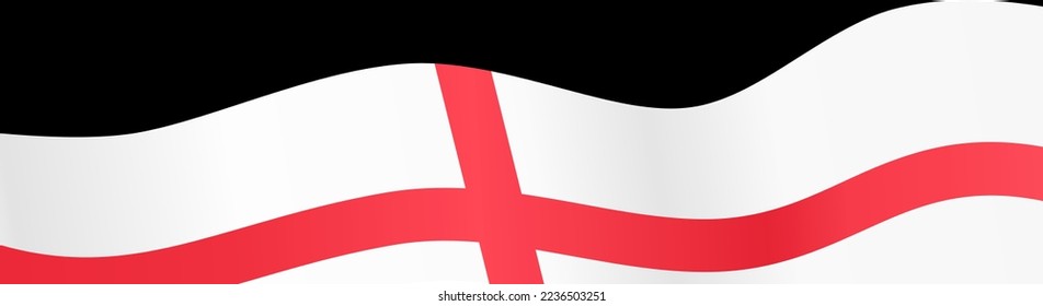 England  flag wave  isolated  on png or transparent background,Symbol England ,template for banner,card,advertising ,promote,and business matching country poster, vector illustration