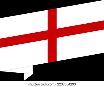 England  flag wave  isolated  on png or transparent background,Symbol England ,template for banner,card,advertising ,promote,and business matching country poster, vector illustration