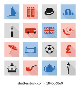 england flat icons