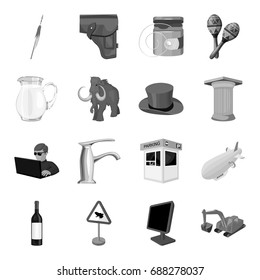 England, food, army and other web icon in monochrome style. Transportation, plumbing, alcohol icons in set collection.