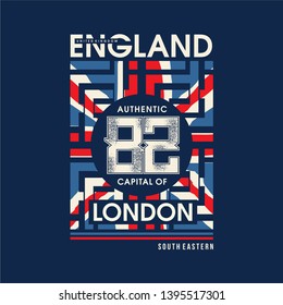 england graphic element design typography t shirt vector for ready print