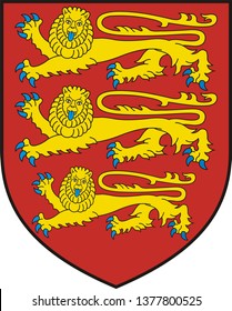  England historical coat of arms. Vector