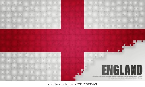 England jigsaw flag background. Element of impact for the use you want to make of it.
