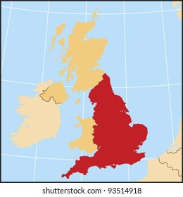 England Locate Map