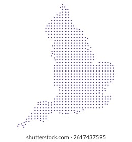 England map dotted pattern design purple circle