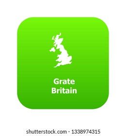 England map icon. Simple illustration of england map vector icon for web