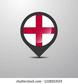 England Map Pin