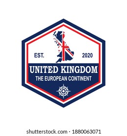 Vector de mapas de Inglaterra, logotipo de Europa