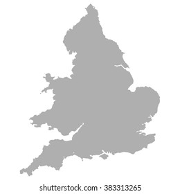 England map with  Wales