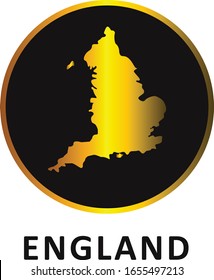 England Maps Logo Vector Design