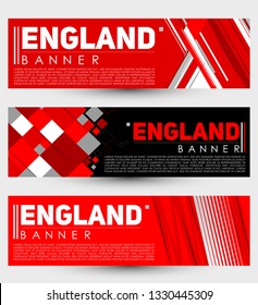 England Modern Banner Template vector Set design