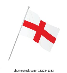 England national flag. vector illustration