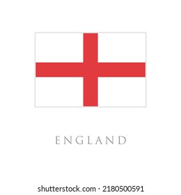 England national Flag Vector illustration.