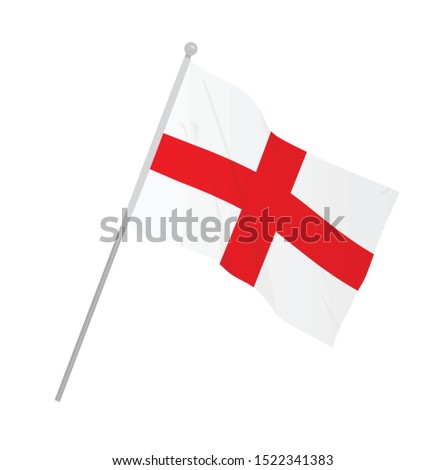 England national flag. vector illustration