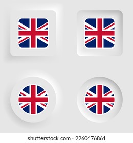 England neumorphic graphic and label set. Element of impact for the use you want to make of it.