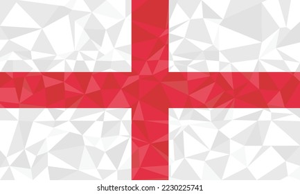 england polygonal flag mosaic background