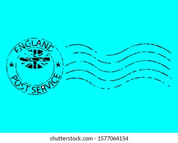 England postal stamp Vector illustration Eps 10