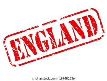 ENGLAND red stamp text on white background