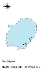 England Region Vector maps - East of England 