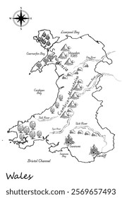 England Region Vector maps - Wales