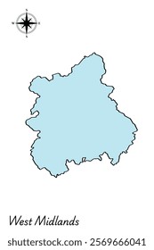 England Region Vector maps - West Midlands