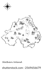 England Region Vector maps-Northern Ireland