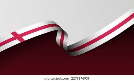 England ribbon flag background. Element of impact for the use you want to make of it.