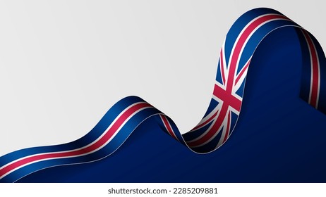 England ribbon flag background. Element of impact for the use you want to make of it.