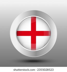 
Fondo del botón de metal del pabellón de Inglaterra