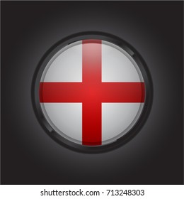 England Round flag vector drawing