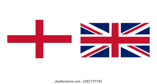 Inglaterra Vector de Bandera San Jorge Eps