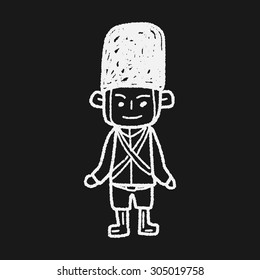 England Soldier doodle