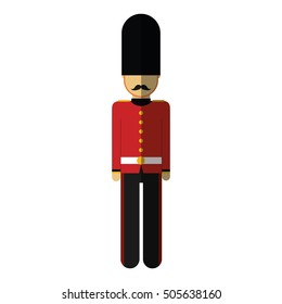 england soldier isolated icon vector illustration design