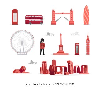 England tourism symbol isolated vector illustration