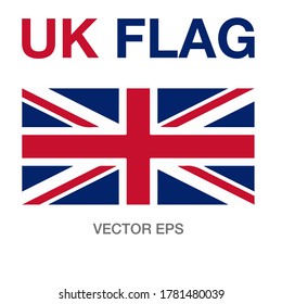 england, united kingdom, great britain flat flag vector.