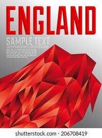 England - Vector geometric background - modern flag concept - England colors
